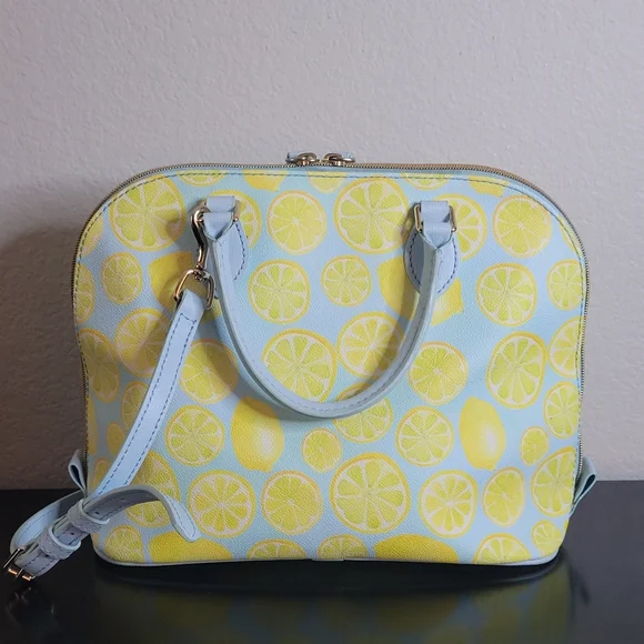Dooney & Bourke Zip Zip Dome Satchel Lemon  Limone - Picture 3 of 15